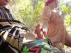 Horny Couple Has Spontaneous Sex In The Woods
