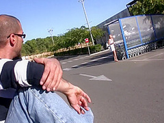 Public Pickup Of A Beautiful Blonde Cougar Followed By An Outdoor Anal Fuck