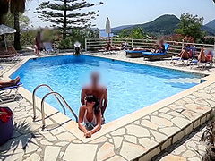 Awesome Outdoor Public Pool Party Can Fuck Me With Any One