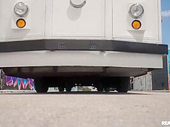 Kira Perez - The Fucking Public Bus Threesome On Pornhd With And Ameen