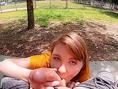 Twerks And Gives Head In Public In Her Porn Debut - Ginger Grey