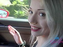 Hanging Out With Pretty Cute Blonde Babe And Getting A Blowjob In The Car With Cecelia Taylor