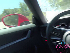 Hanging Out With Pretty Cute Blonde Babe And Getting A Blowjob In The Car With Cecelia Taylor