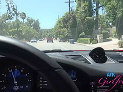 Hanging Out With Pretty Cute Blonde Babe And Getting A Blowjob In The Car With Cecelia Taylor