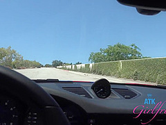 Hanging Out With Pretty Cute Blonde Babe And Getting A Blowjob In The Car With Cecelia Taylor