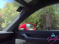Hanging Out With Pretty Cute Blonde Babe And Getting A Blowjob In The Car With Cecelia Taylor