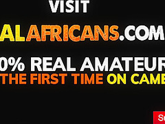 I Picked Up This Cute Petite Short Hair African Babe Auntie!