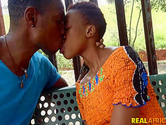 I Picked Up This Cute Petite Short Hair African Babe Auntie!