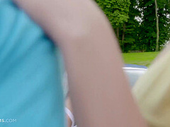 Sofi Goldfinger And Vanessa Decker In Beautiful Girls And Trying To Sell A Car But Ending Up Fucking A Potential Buyer