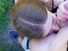 Bunny Nika - Outdoor Public Pov Blowjob & Facial