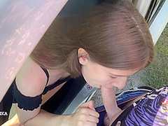 Bunny Nika - Outdoor Public Pov Blowjob & Facial