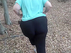 Chubby Girl With Nice Curves Sucks And Fucks Boyfriend In The Forest