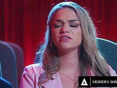 MODERN-DAY SINS - Pervy Teens Have PUBLIC SEX In Movie Theatre And GET CAUGHT! With Athena Faris