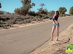 Stranded Ashton Haze Jerks Off Stranger - Public Handjobs
