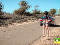 Stranded Ashton Haze Jerks Off Stranger - Public Handjobs