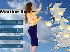 Katie Louise in Weather Report - DownblouseJerk