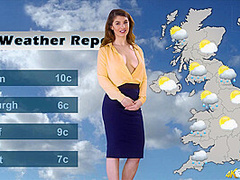 Katie Louise in Weather Report - DownblouseJerk
