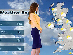 Katie Louise in Weather Report - DownblouseJerk