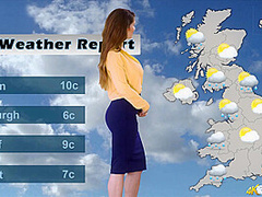 Katie Louise in Weather Report - DownblouseJerk