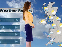 Katie Louise in Weather Report - DownblouseJerk