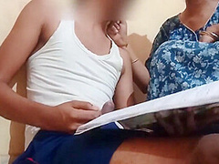 Stepmom Fucked Her Son While Studying With Big Cock With Clear Hindi Audio