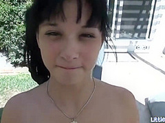 POV teen little bailey sucks dick