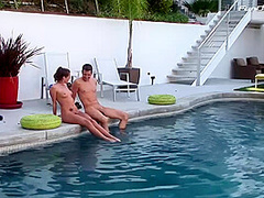 Teen Fucks With Gardener In Pool Pussy Wet Pussy Teen 18
