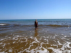 Extreme naughty bikini in public