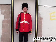 Gia Paige and Riley Reid Taunt Royal Guard - Public Handjobs