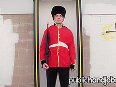 Gia Paige and Riley Reid Taunt Royal Guard - Public Handjobs