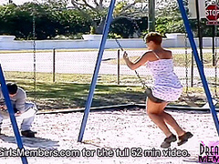 Risky Public Nudity With Short Haired Brunette Freak