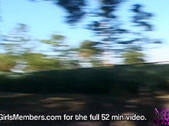 Risky Public Nudity With Short Haired Brunette Freak