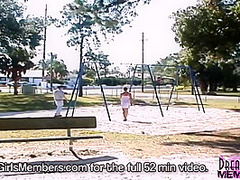 Risky Public Nudity With Short Haired Brunette Freak