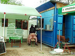 Old Ugly Guy Seduce Homeless Young Girl Public Sex For