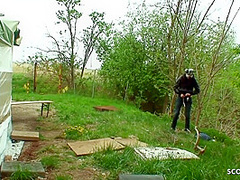 Old Ugly Guy Seduce Homeless Young Girl Public Sex For