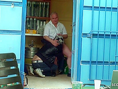 Old Ugly Guy Seduce Homeless Young Girl Public Sex For