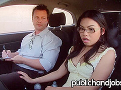 Petite Asian Cindy Starfall Bribes Driving Instructor - Public Handjobs