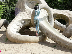 Hot Catsuit In Public - Watch4Fetish