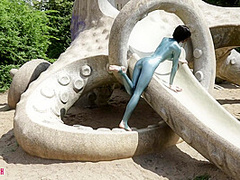 Hot Catsuit In Public - Watch4Fetish