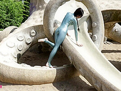 Hot Catsuit In Public - Watch4Fetish