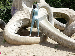 Hot Catsuit In Public - Watch4Fetish