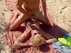 Sex With A Beauty. Big Dick. Adventure On The Beach