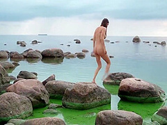 On The Beach. Funny And Dynamic Video About Nude Shooting Of Girls On The Seashore. 10 Min