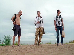 On The Beach. Funny And Dynamic Video About Nude Shooting Of Girls On The Seashore. 10 Min