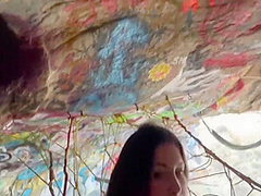Blowjob And Fun In A Cave With 11 Min With Felicity Feline