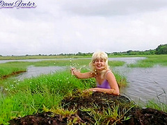 Pleasuring Herself Outdoor