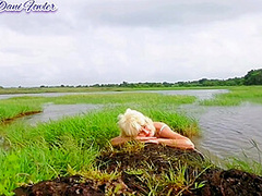 Pleasuring Herself Outdoor