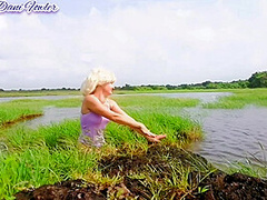 Pleasuring Herself Outdoor