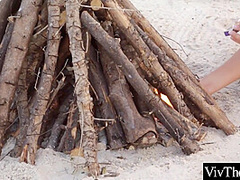 Beach Babes Get Horny And Enjoy Lesbian Sex With Tracy Lindsay