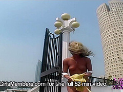 Wild Public Flashing With Hot Blonde Super Freak